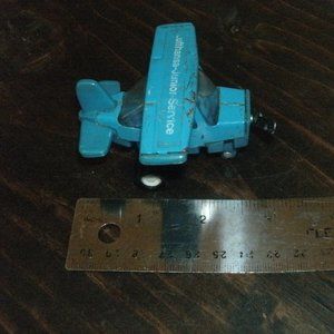 80s Buddy L Lufthansa Junior Service 3" Toy Single Propeller Airplane Hong Kong